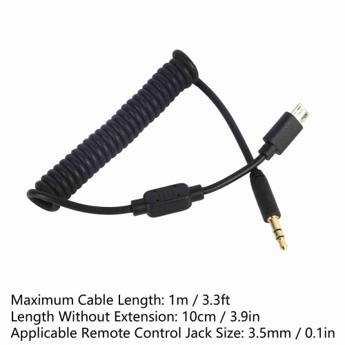 1M 3.5MM Camera Remote Shutter Release Cord for GFX X Series 1