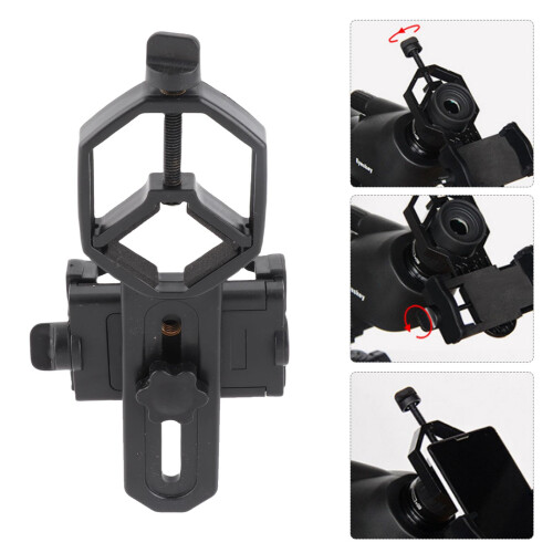 Universal Mobile Phone Holder for Binoculars & Telescopes, Adjustable