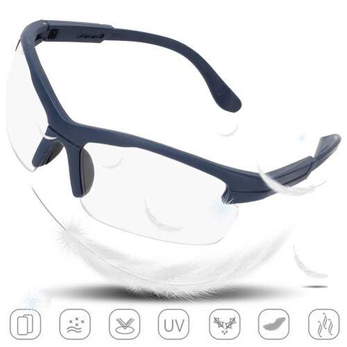 Robuste winddichte Schutzbrille klare Linse Farbe