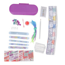 Kit de Pulseiras da Amizade para Pré-Adolescentes: Presente Criativo, Tear Portátil para Trançar, Estimula Habilidades Sensoriais e Coordenação