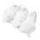 3pcs White Hanging Ghost Decorations with7-Color Lights 2
