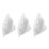 3pcs White Hanging Ghost Decorations with7-Color Lights 8