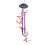 Solar Butterfly Wind Chime Light with Purple Tube 2