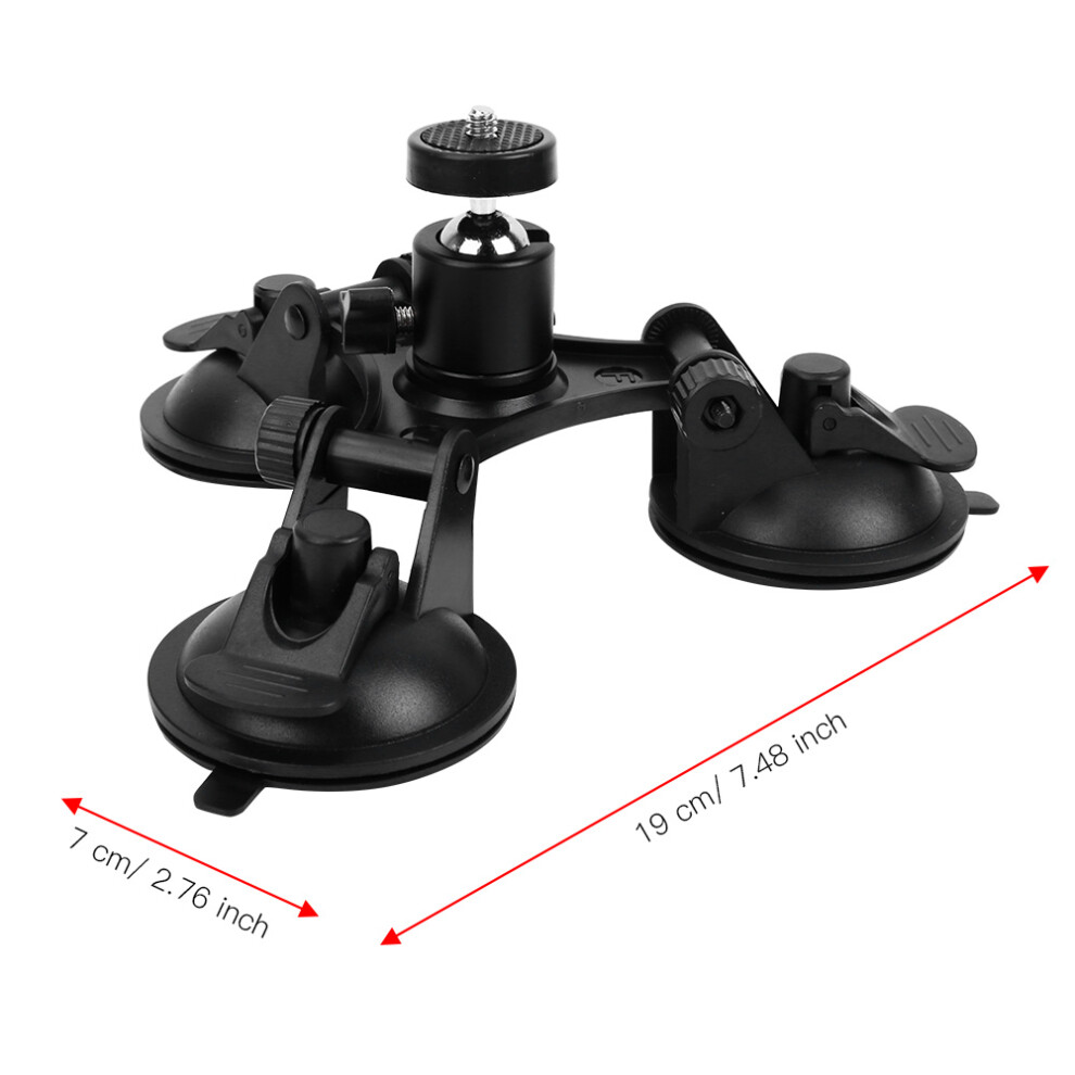Triple Suction Cup Action Camera Mount 7790334688175