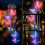 Solar Butterfly Wind Chime Light with Purple Tube 6