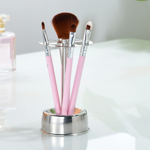 Stainless Steel Makeup Brush Storage Rack 1