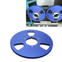 10 Inch Aluminum Tape Reel for 1/4 Inch Sound Tapes, Blue