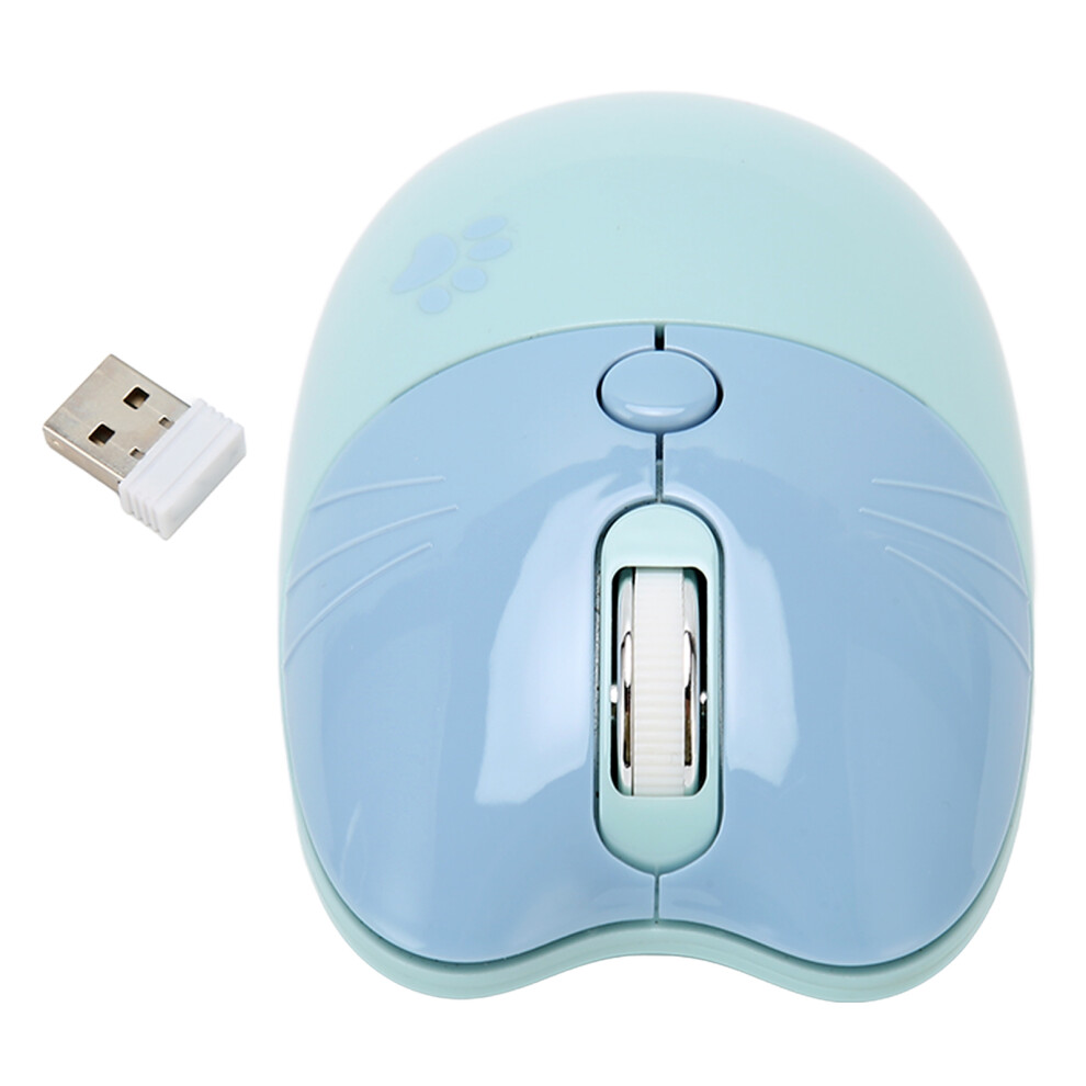 Tooth 5.1 Wireless Office Mouse, Adjustable Dpi, Silent Click Blue 9451389354757