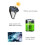 2Pcs Solar Motion Sensor Alarm Light 129dB Waterproof IP65 6