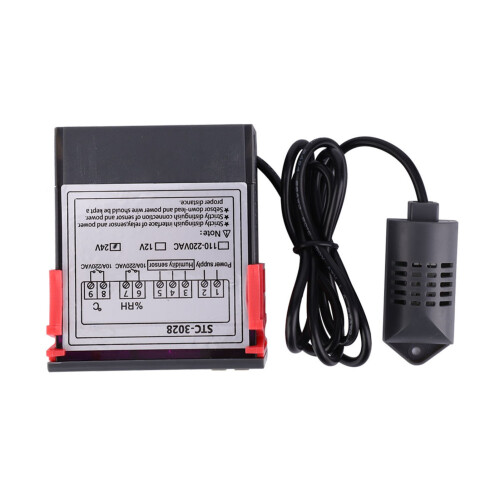 STC-3028 Temperature Humidity Controller with Digital Display & Sensor 24V 1