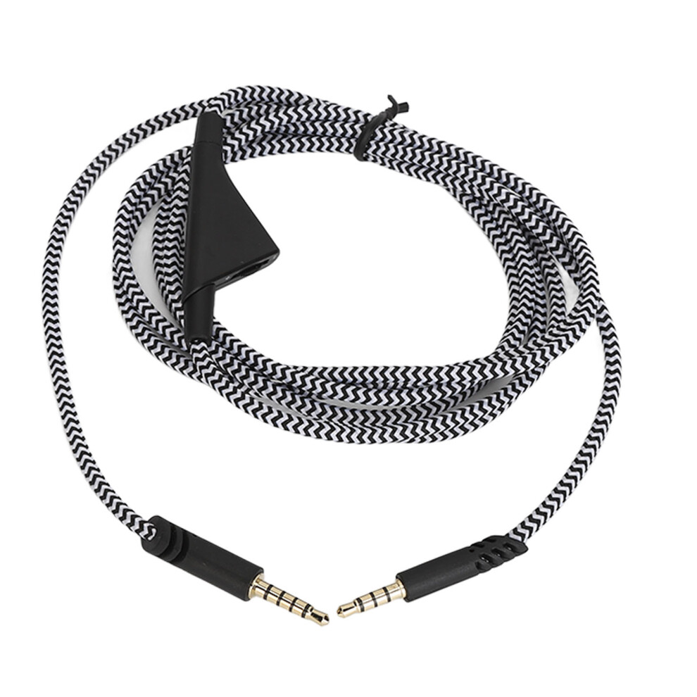 Headphone Extension Cord With Volume Control For Gaming Headsets Braided Cable 3571393487220