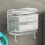 Rustproof Wall Mounted Soap Holder with Hooks, SingleLayer Easy Clean Dish for Bathroom and Kitchen 3