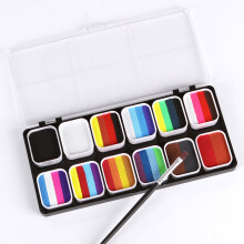 Watercolor Face Paint Kit 30 Colors, 3 Brushes, Safe & Non-Toxic