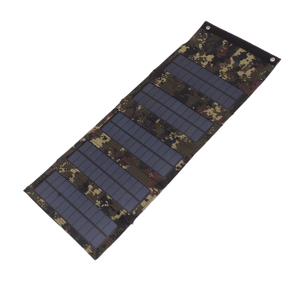 Camouflage 50W Solar Panel Bag Monocrystalline Compact 5-Segment Design 3521389357235