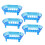 Soap Dish Set 5 Pack with Quick Drainage Design, Plastic Bathroom Soap Holder Keeps Soap Dry 1
