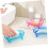 Soap Dish Set 5 Pack with Quick Drainage Design, Plastic Bathroom Soap Holder Keeps Soap Dry 3