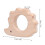 5Pcs Hedgehog Teethers 61g 6.2x4.6x1cm WoodColor 11