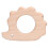5Pcs Hedgehog Teethers 61g 6.2x4.6x1cm WoodColor 9