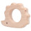 5Pcs Hedgehog Teethers 61g 6.2x4.6x1cm WoodColor 10