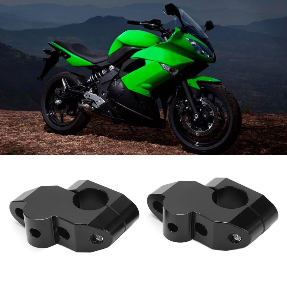 Handlebar Riser 7/8In Cnc Aluminum Alloy Universal Motorbike Upgrade Black 8161389358457