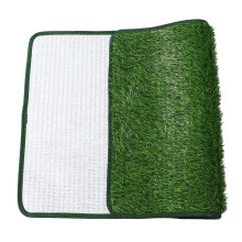 Grand tapis en gazon artificiel pour chien, réutilisable, intérieur et extérieur, antidérapant