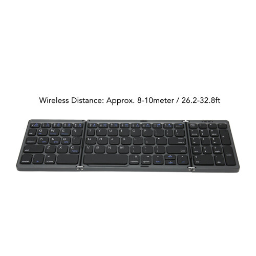 Foldable Bluetooth Keyboard 81 Keys, Type-C, Pocket Size, 45H Use 1