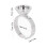 5pcs Stainless Steel Microblading Ink Ring Cups, 1.3cm Dia, Silver 2