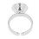 5pcs Stainless Steel Microblading Ink Ring Cups, 1.3cm Dia, Silver 8