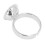 5pcs Stainless Steel Microblading Ink Ring Cups, 1.3cm Dia, Silver 10