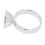 5pcs Stainless Steel Microblading Ink Ring Cups, 1.3cm Dia, Silver 13