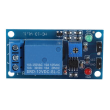 12V Rain Water Drop Sensor Module with Relay Control, 5x4 cm
