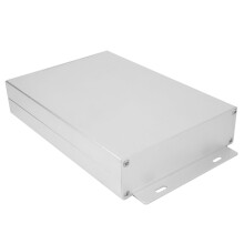 Split Type Aluminum Cooling Case, 33 x 114 x 160mm, Frosted Silver-White