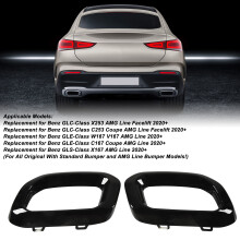 UV Resistant Exhaust Trim for Mercedes GLC GLE