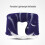 Ushape Inflatable Neck Pillow,4327cm,47g,DarkBlue 14