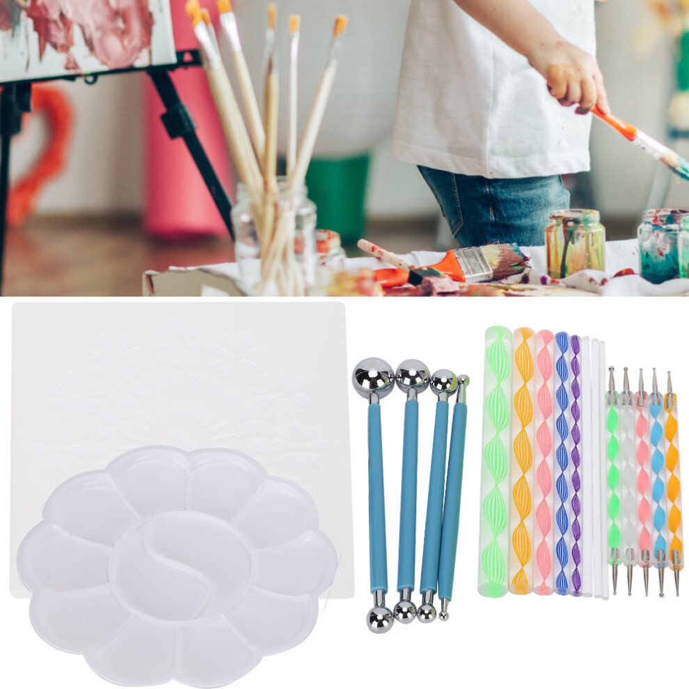 20Pcs Mandala Dotting Tools Set For Rock, Nail & Art Painting 5031389361159