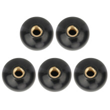 Black Plastic Lever Knob 5Pcs M1035 for Machinery Heavy Duty Easy to Install