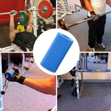 Silicone Barbell Grips for Weightlifting Blue, 10x5x2.5cm