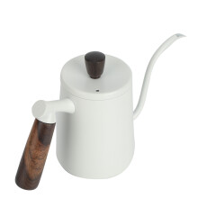 700ml Stainless Steel Coffee Pot with Gooseneck Spout for Home Cafe White