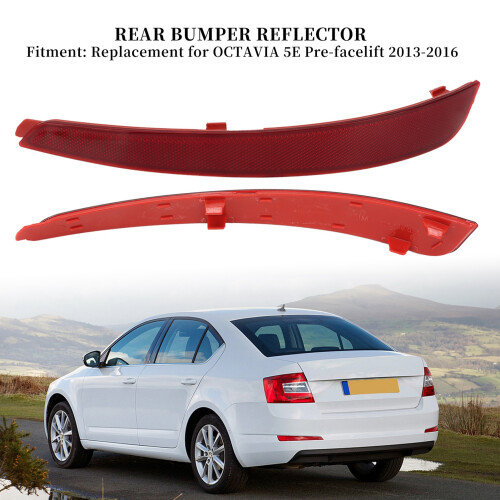 Rear Bumper Reflector for OCTAVIA 5E 2013-2016 Right ABS Replacement 2