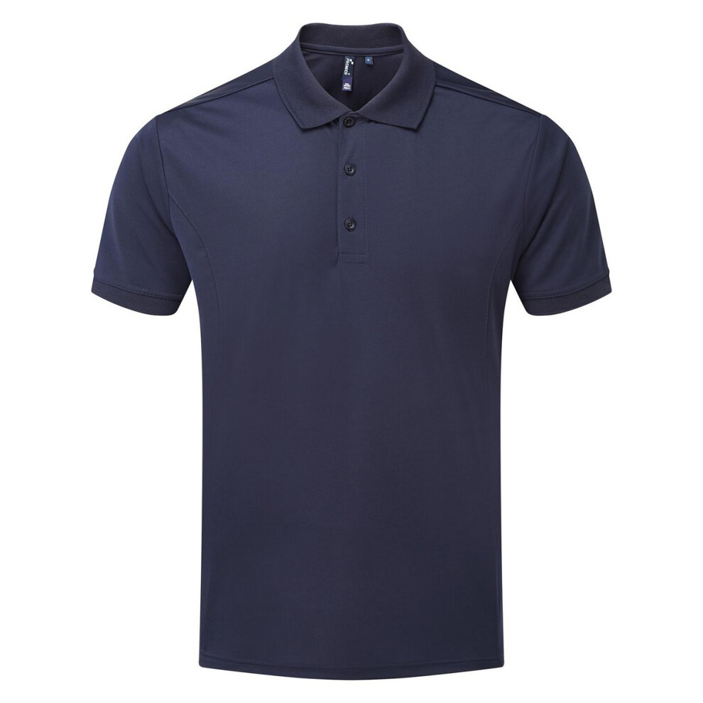 Premier (3Xl, Navy) Mens Coolchecker Polo Shirt