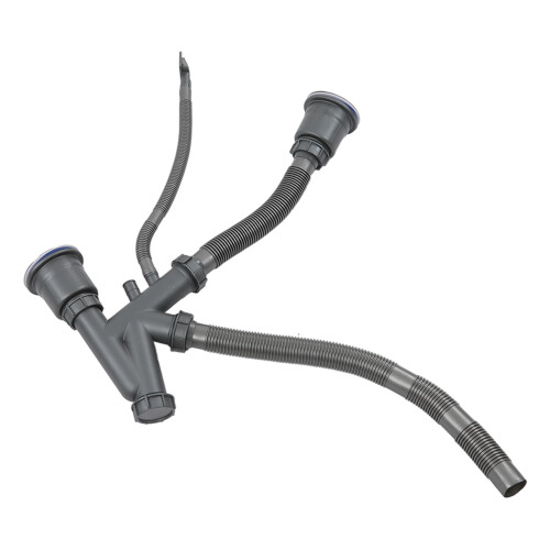 Stainless Steel Sink Drain Assembly Kit for Double Basin 2