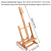 Tischstaffelei H-Rahmen Rotbuche 50x19,8x23,7 cm
