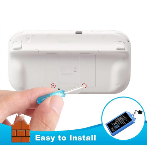 8000mAh for  U Gamepad Battery, Battery Replacement Rechargeable Battery Pack  Accessories for   U 2