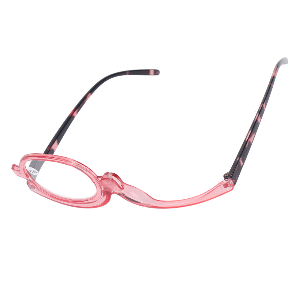 Lightweight Folding Makeup Glasses with Magnifier +3.00 Stylish Case