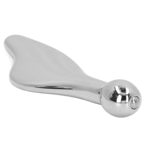 Zinc Alloy Face Gua Sha Roller for Lifting & Absorption - Silver 2