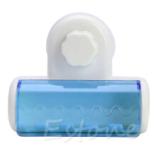 Wall Mounted Toothbrush Holder with 5 Slots, Drill Suction Cup Bathroom Organizer