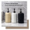 Beige Stone Soap Dispenser with Smooth Pump, Refillable 500ml Rustic Bathroom and Kitchen Decor 2