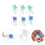 6Pcs Reusable Silicone Cartoon Straw Covers Drink Tips Lids Type A 5