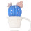 6Pcs Reusable Silicone Cartoon Straw Covers Drink Tips Lids Type A 8