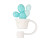 6Pcs Reusable Silicone Cartoon Straw Covers Drink Tips Lids Type A 14